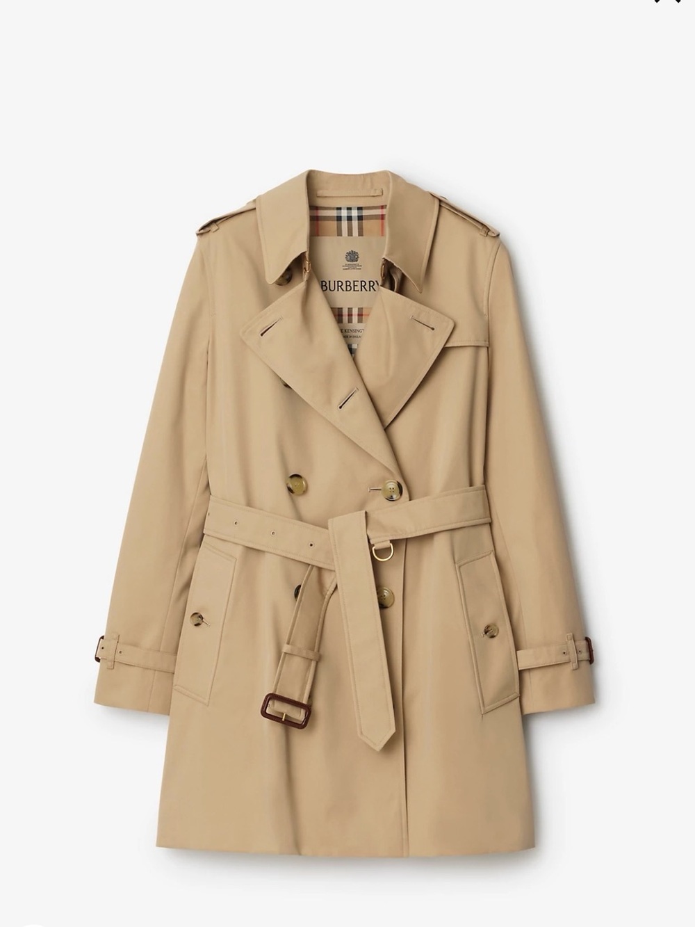 Burberry Short Kensington Heritage Trench Coat - Beige